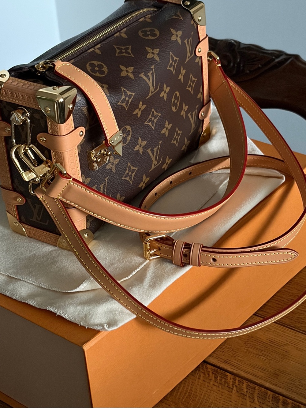 Louis Vuitton Side Trunk MM, with Boutique Receipt